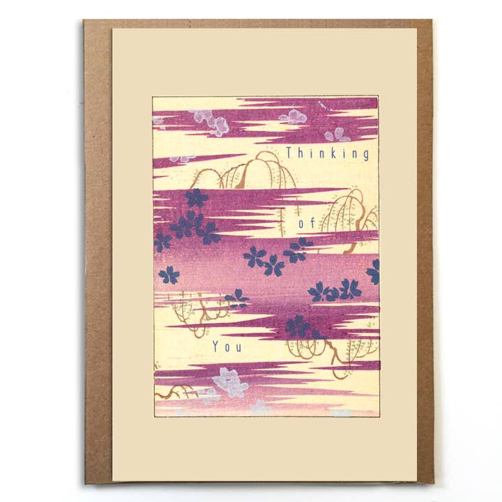 A Zillion Dollars - Wholesale Thinking of you card - Thinking of You; Elegant Floral Encouragement Card; Delicate