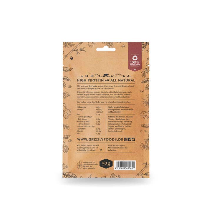 Grizzly Foods – Engroshandel Jerky – Beef Jerky - Teriyaki1
