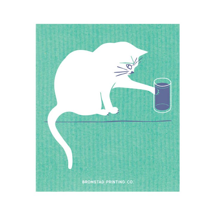 Bicchiere d'acqua - Strofinaccio svedese per la vendita all'ingrosso da parte di Bromstad Printing Co.