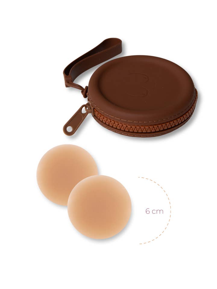 Boob-eez - Wholesale Nipple Pasties - Women's - x1 Silicone Travel Case + x1 Pair of "Headlight Hiders"8