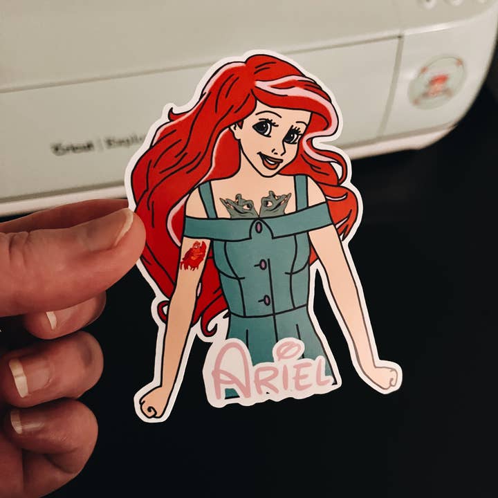 Graceful Darkness, LLC - Wholesale Sticker - Punk Ariel, Vinyl Sticker