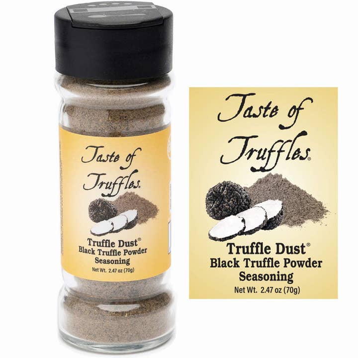 TASTE OF TRUFFLES - Wholesale Dried Spice Mix - Black Truffle Dust® Seasoning - Black Truffle Powder 2.47ozÂ