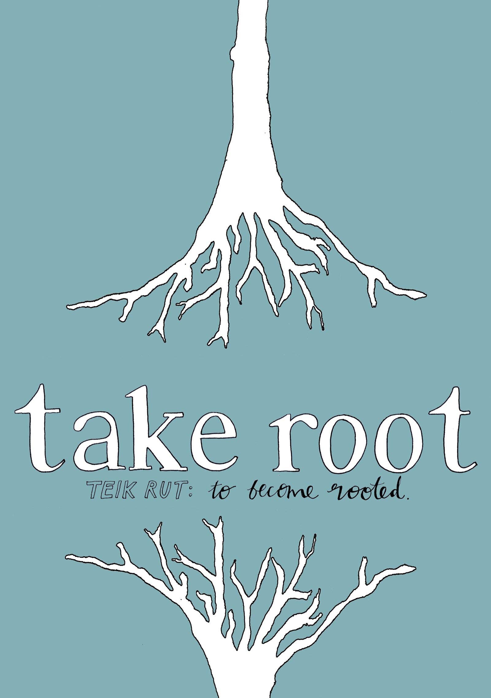 Little Bird Editions – wholesale Art print – Take Root, Tree Roots Illustration, Botanical print1