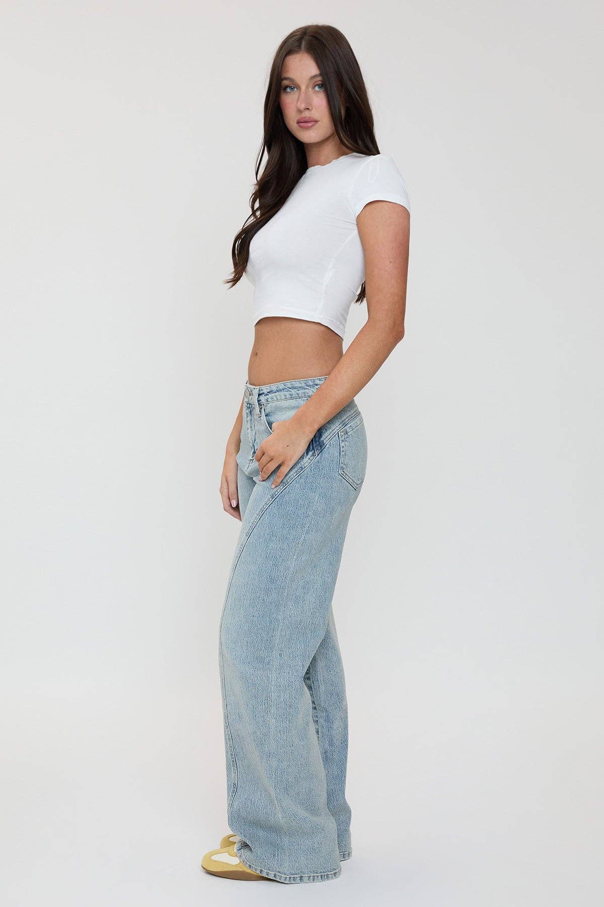 YMI – wholesale Jeans - Dam – Luxe Bella Sömdetalj Vida Jeans-P07319910