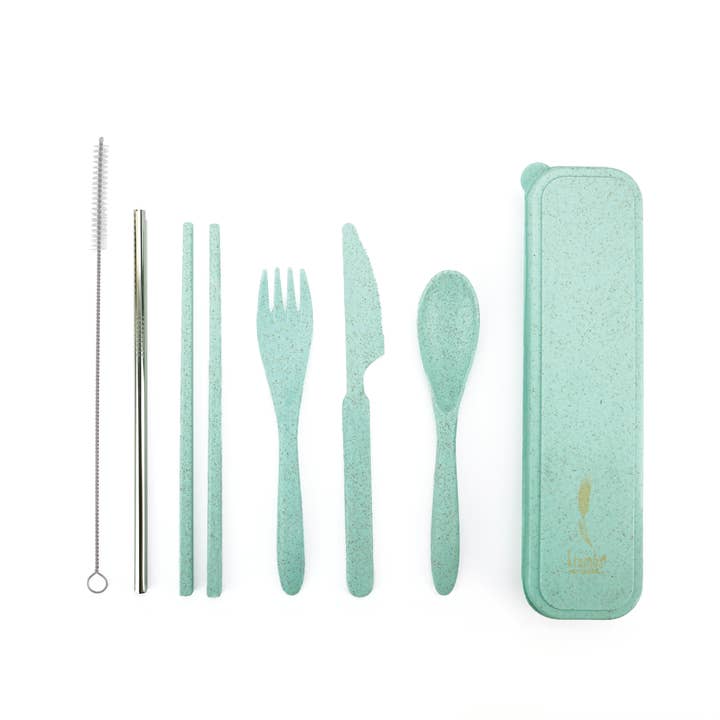 DM Merchandising - Wholesale Assorted Cutlery Set - Krumbs Kitchen Against the Grain Wheat Straw Utensils