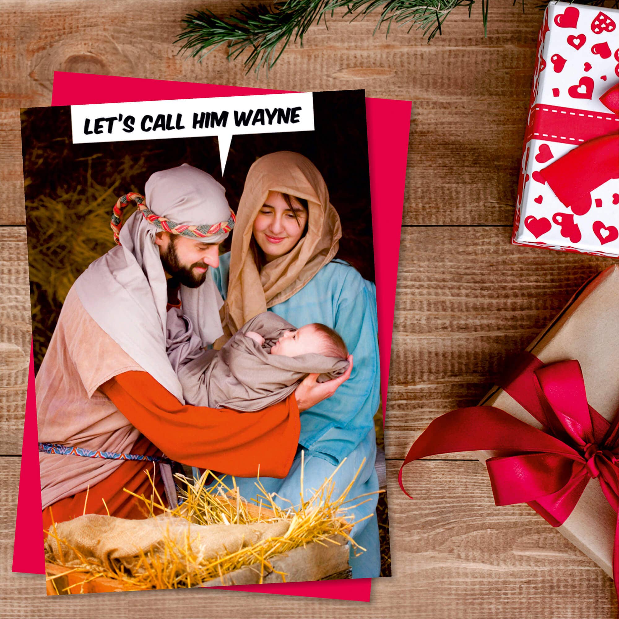 Dean Morris Cards – Großhandel Weihnachtskarte – Let's Call Him Wayne Grußkarte1