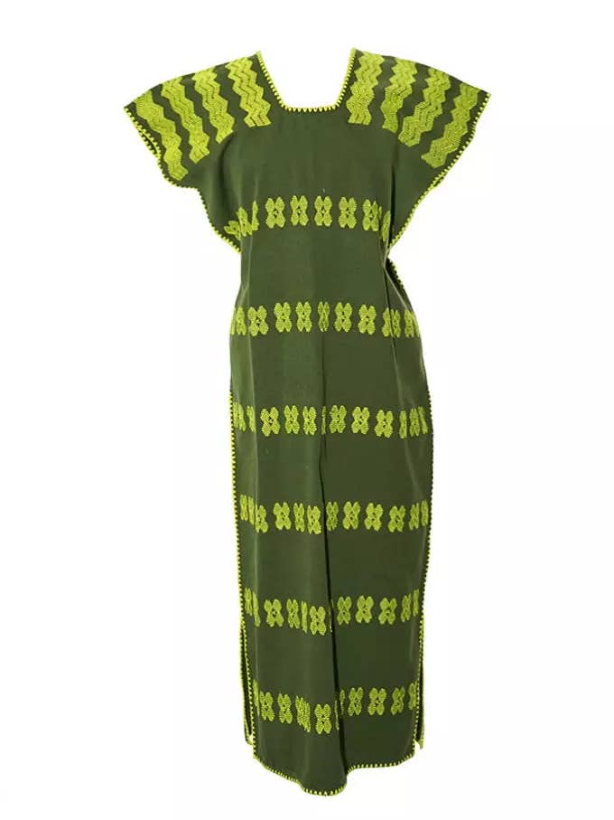 Caftano Maxi Universo - Verde per la vendita all'ingrosso da parte di Montsera Collective