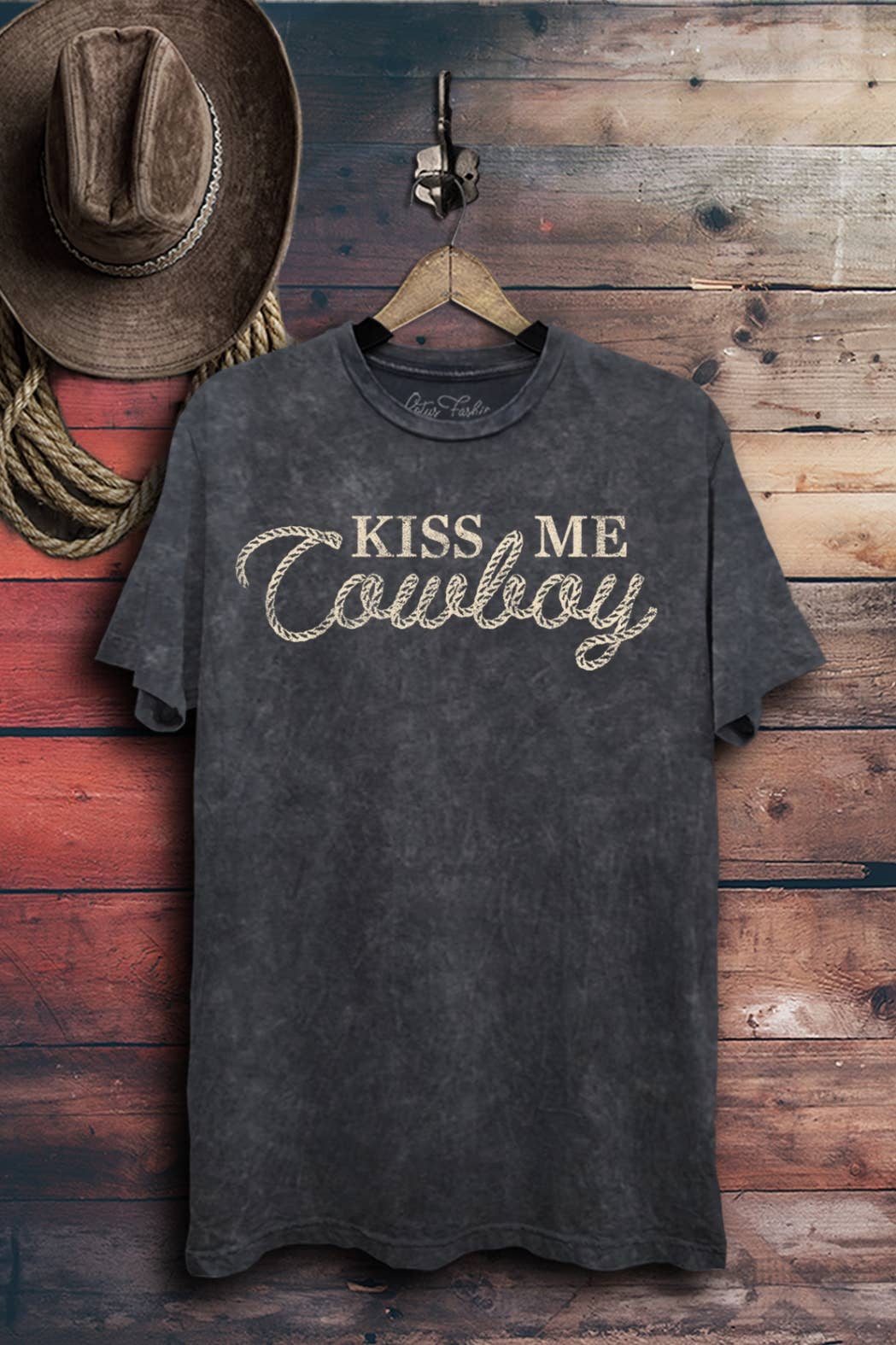 Lotus Fashion Collection - Wholesale T-Shirt (Graphic) - Women's - Kiss Me Cowboy Graphic Top6