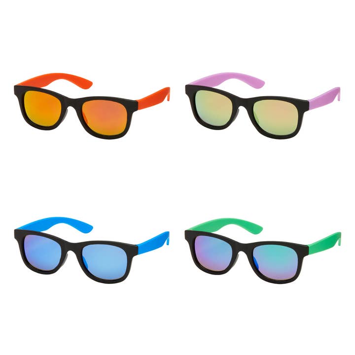 KFL1000 Occhiali da sole galleggianti per bambini polarizzati a specchio bicolore per la vendita all'ingrosso da parte di Blue Gem Sunglasses Inc