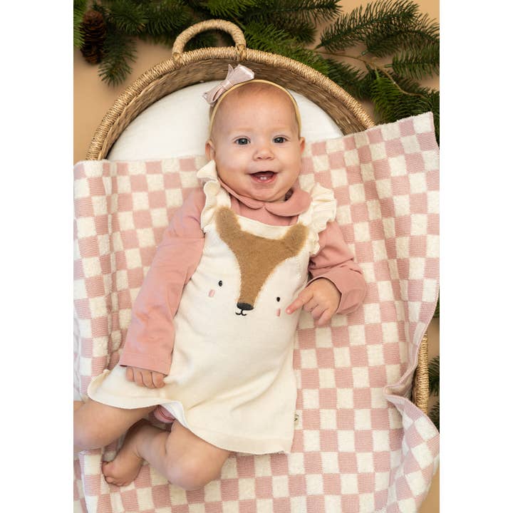 Viverano Organics - Wholesale Bedding Blanket - Kids & Baby - Checkered - Terry Knit Sweater Knit Baby Blankets (Organic)2
