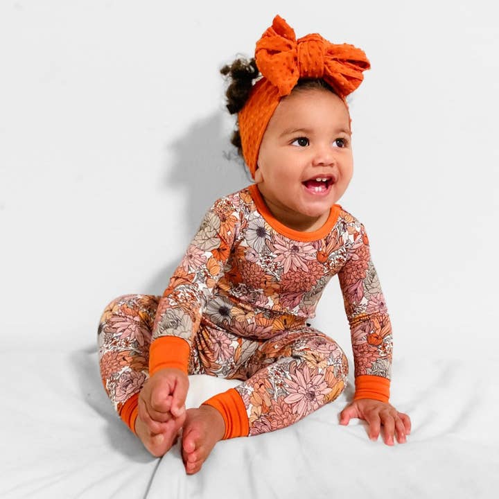 millie + roo LLC - Wholesale Sleepwear Set - Kids - LONG SLEEVE 2 PIECE SETS- Autumn Floral4
