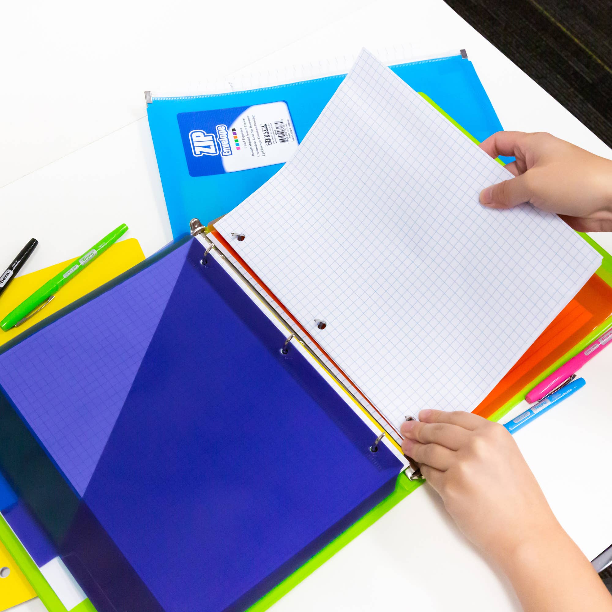 BAZIC Products - Wholesale Notepad - Filler Paper 4-1" Quad-Ruled 100 Ct.4