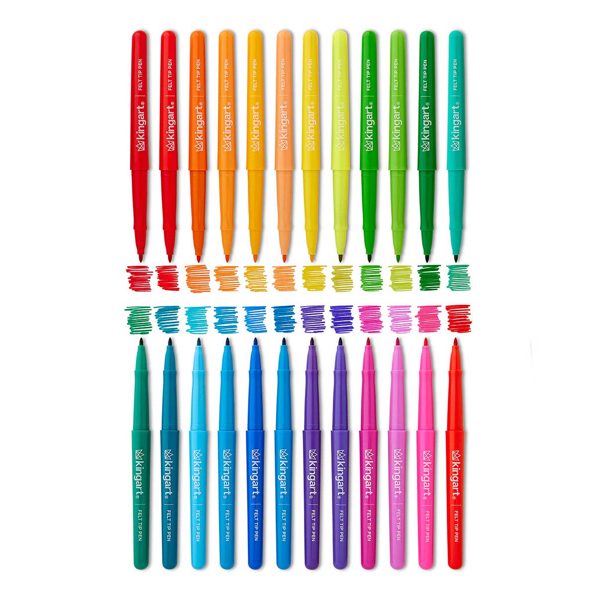 KINGART - Wholesale Pen - Felt Tip Pens 24 Colors3