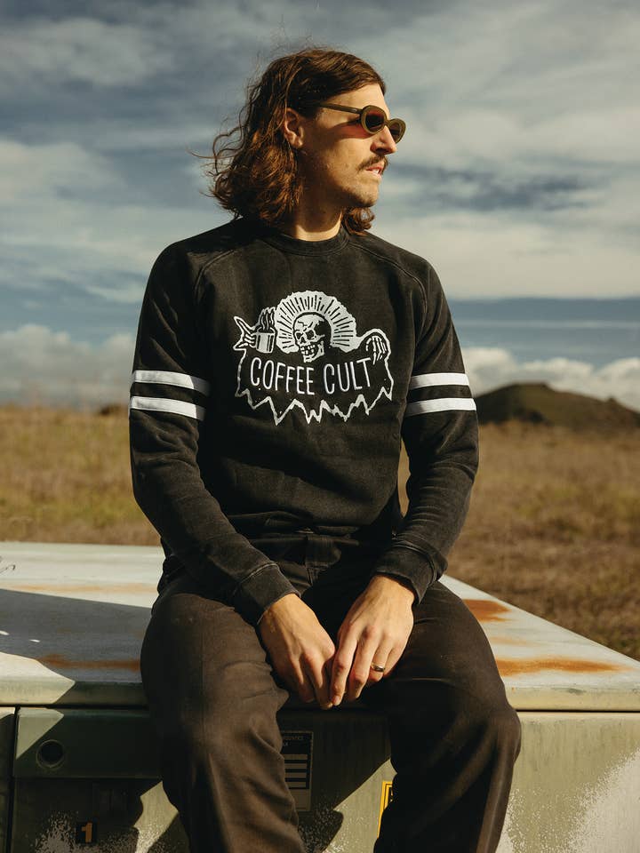 Pyknic - Wholesale Graphic Sweatshirt - Unisex - Coffee Cult Crewneck Sweatshirt5