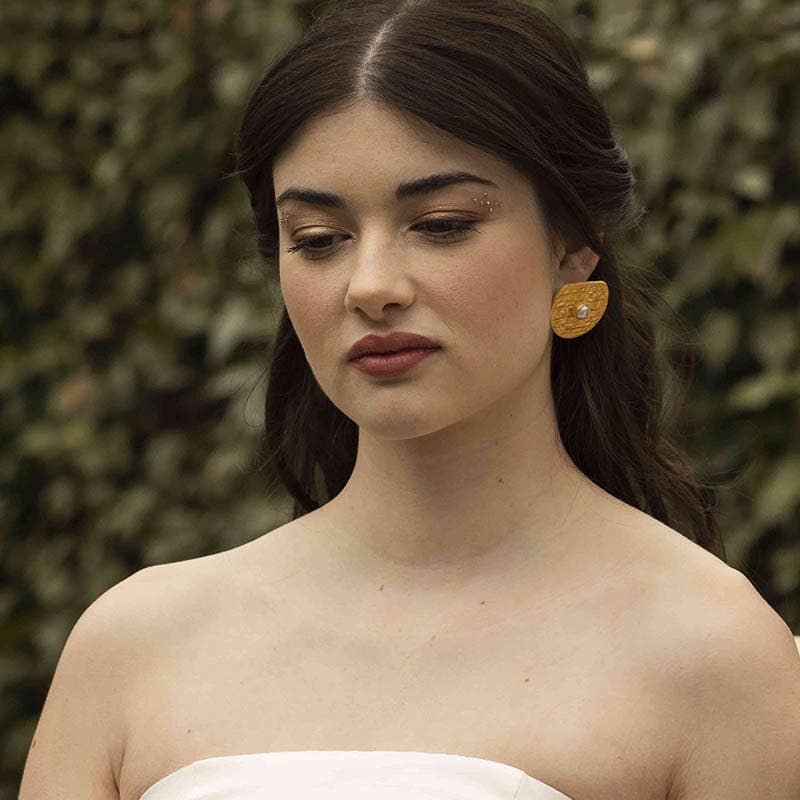 ACUS – Brincos de pino por atacado – Brincos pérola Kreis em relevo circular3