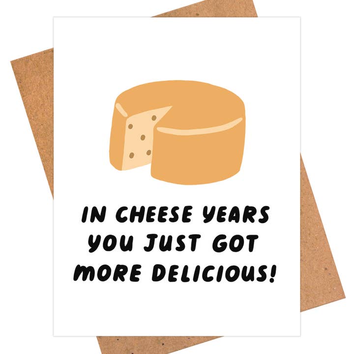 iej studio - Wholesale Birthday Card - CHEESE BIRTHDAY CARD, Food Pun