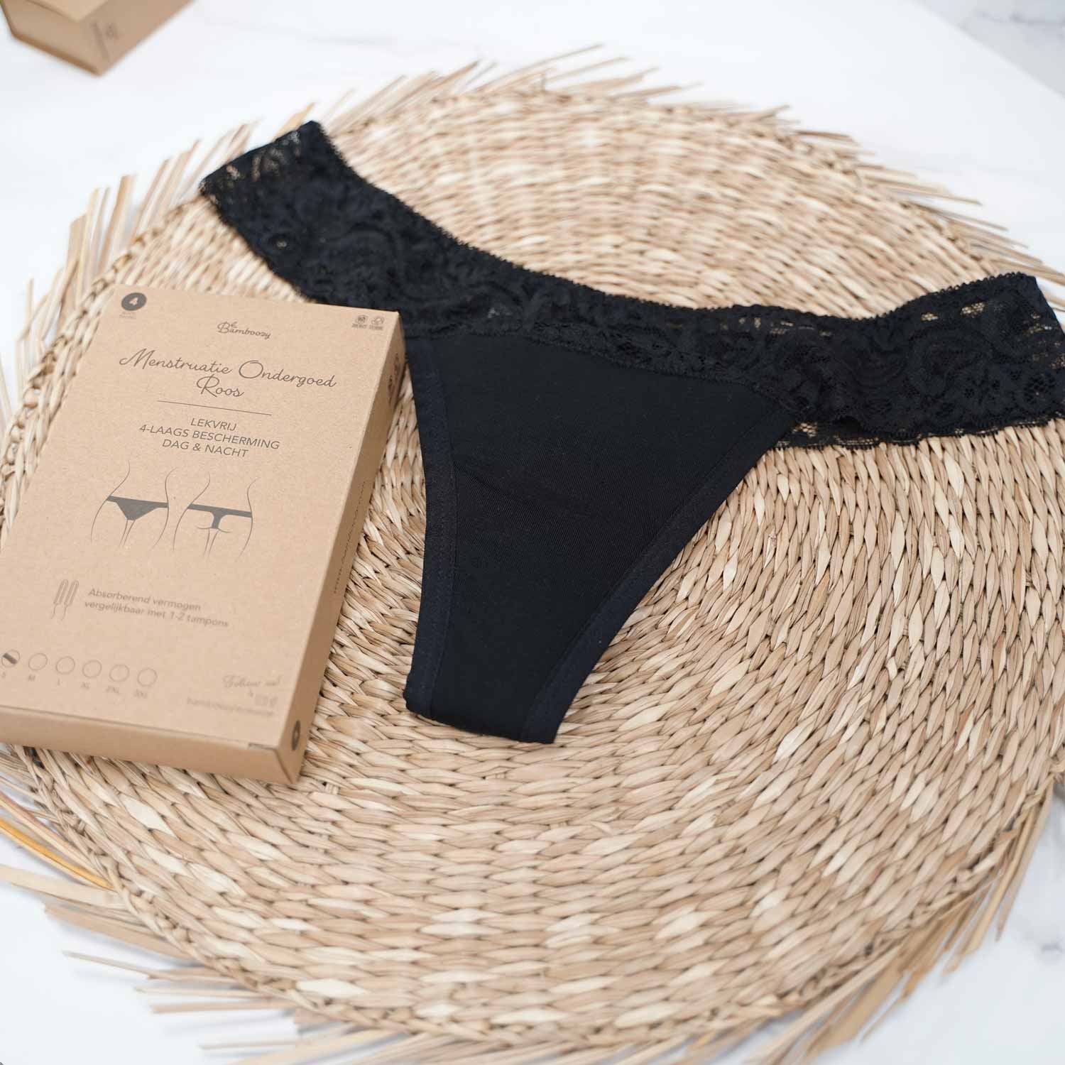 Bamboozy x Cosmeau - Wholesale Period Underwear - Women's - Bamboozy Menstrual Underwear Style 4 Rose12