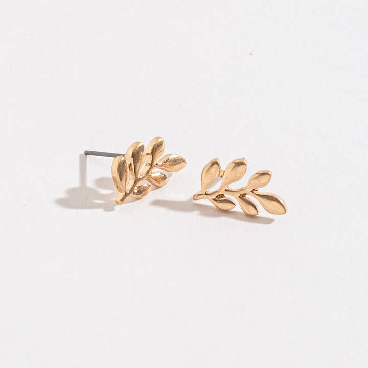 Leaf Stud Buds Earrings for wholesale by Howard's
