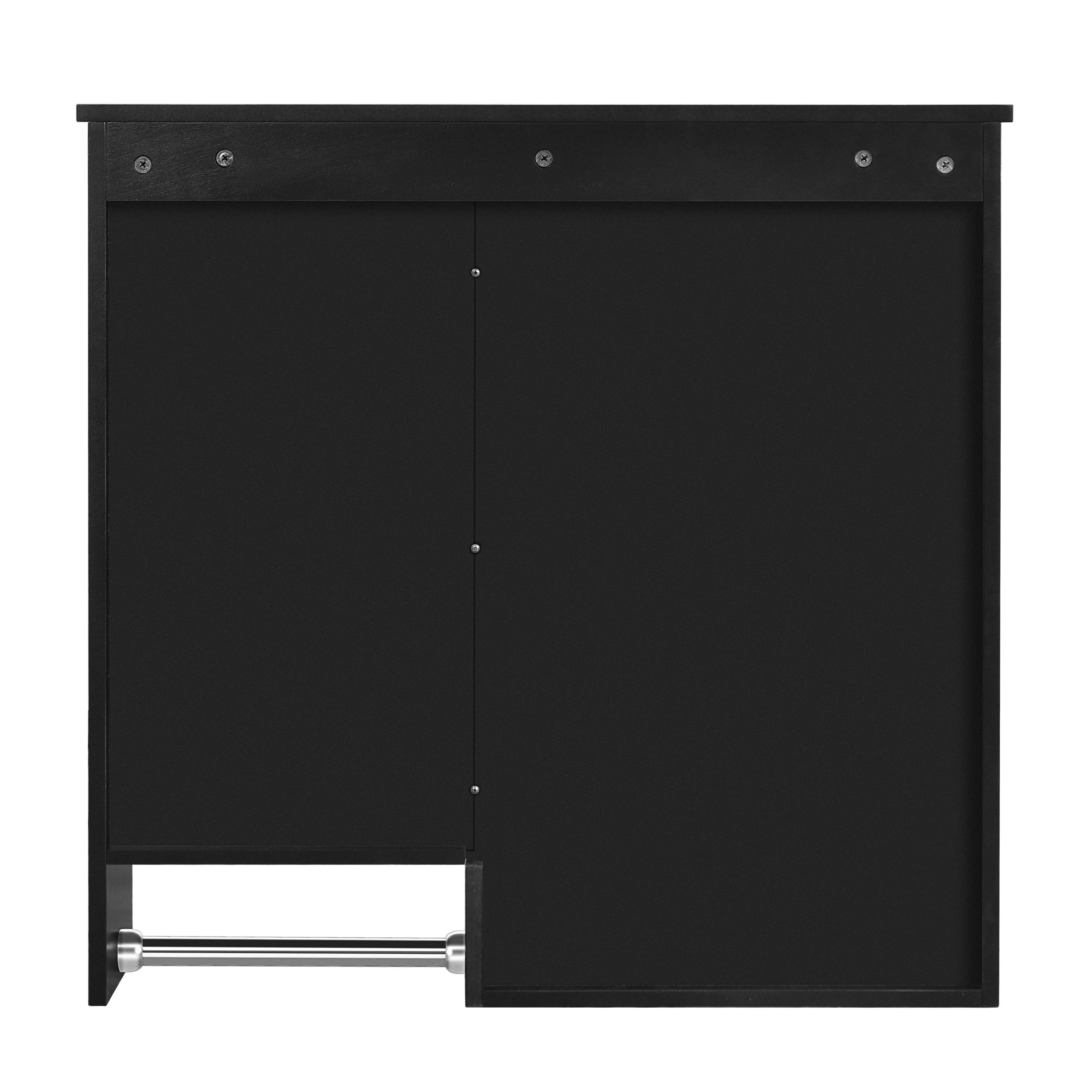 39F Inc. - Vente Armoire - Armoire de salle de bain murale noire avec miroir, 29x28 pouces14