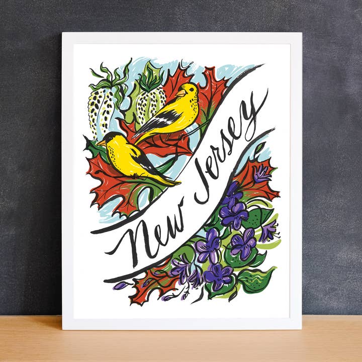 Flourish Creative - Wholesale Art Print - The Garden State Art Print  | New Jersey0