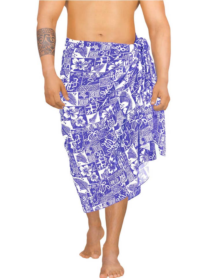 Hawaiian Tribe Beach Wrap för män för wholesale av Happy Bay / La Leela