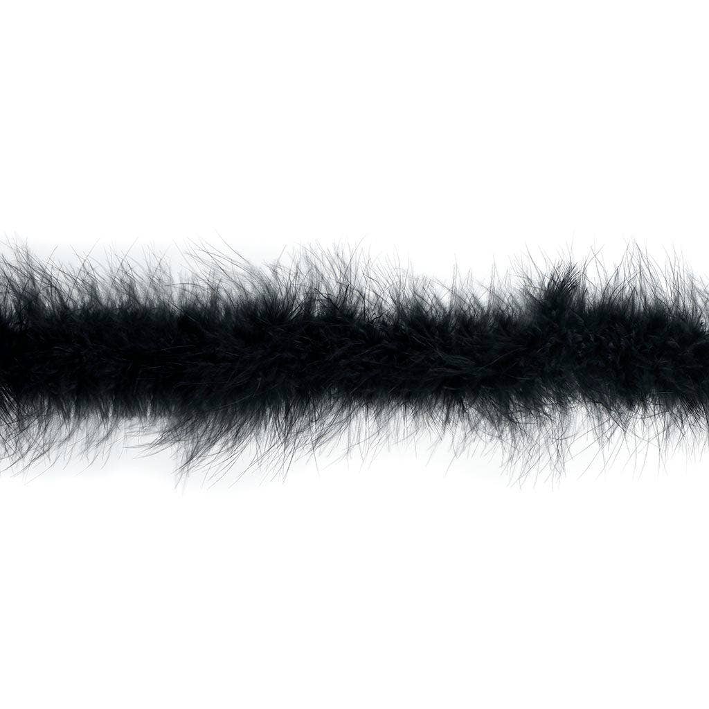 Zucker Feather Products – Penas por atacado – Pluma Marabou Full Boa - Preto1