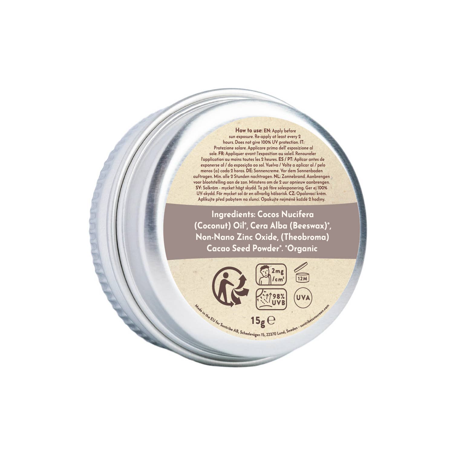 Suntribe - Wholesale Sunscreen - Suntribe Organic Mineral Face & Sport Zinc Sunscreen SPF 501