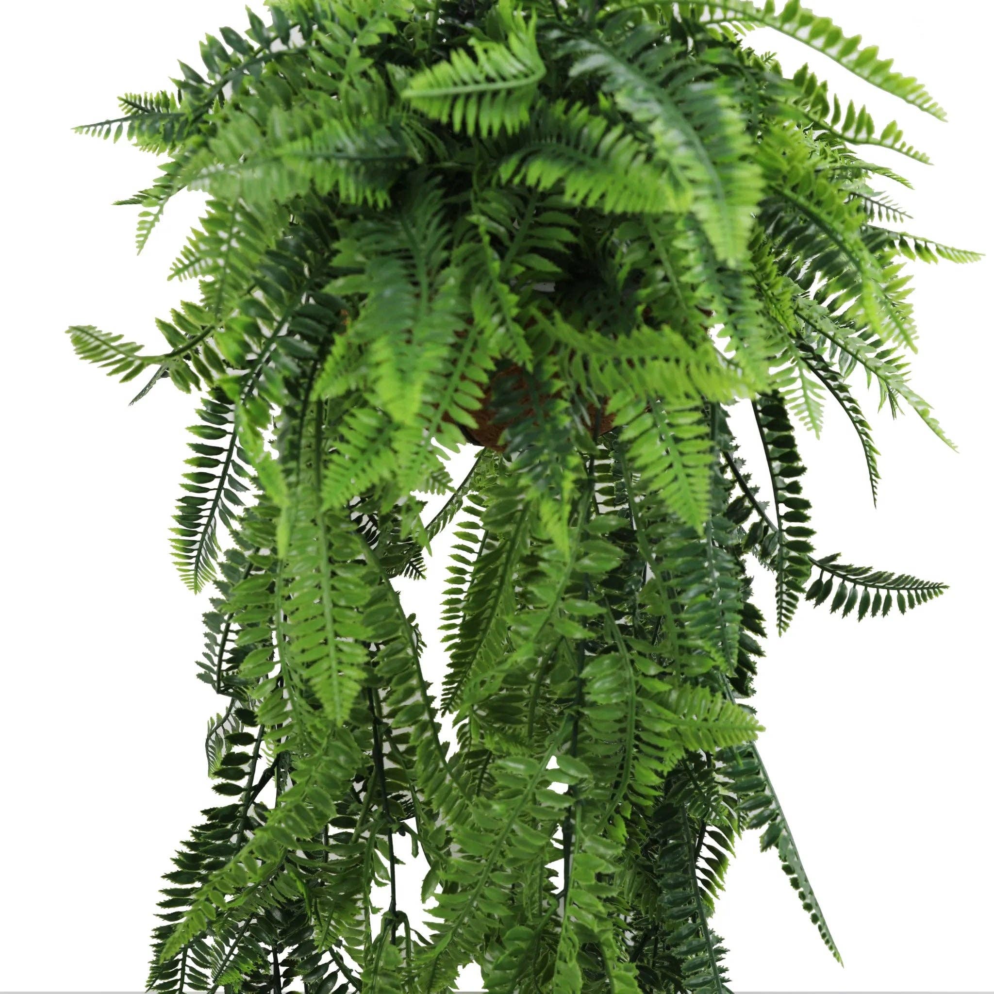 Designer Plants - Wholesale Artificial plant - Artificial Hanging Fern Basket – UV Resistant (13.8in x 49.2in | 35cm x 125cm)3