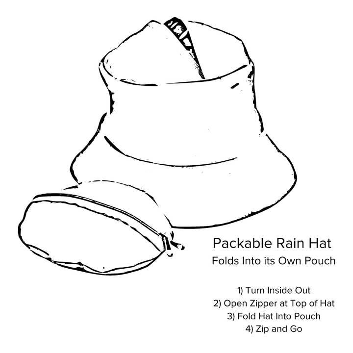 Toucan Hat Company/ Carole Amper - Wholesale Bucket Hat - Women's - Packable Rainhat7