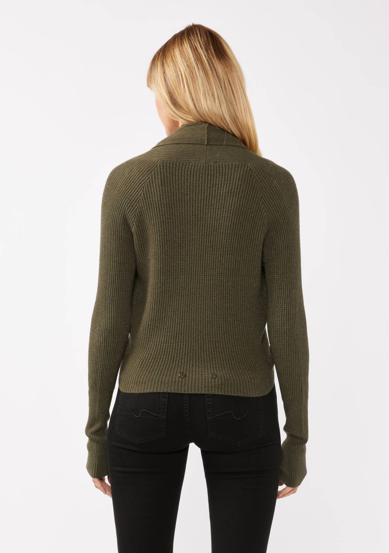 Lovestitch - Wholesale Cardigan - Women's - Waffle Knit Long Sleeve Tie Front Cardigan51