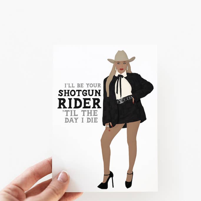 Beyoncé Cowboy Carter Card + Envelope for wholesale by Ashley Gail Creaties