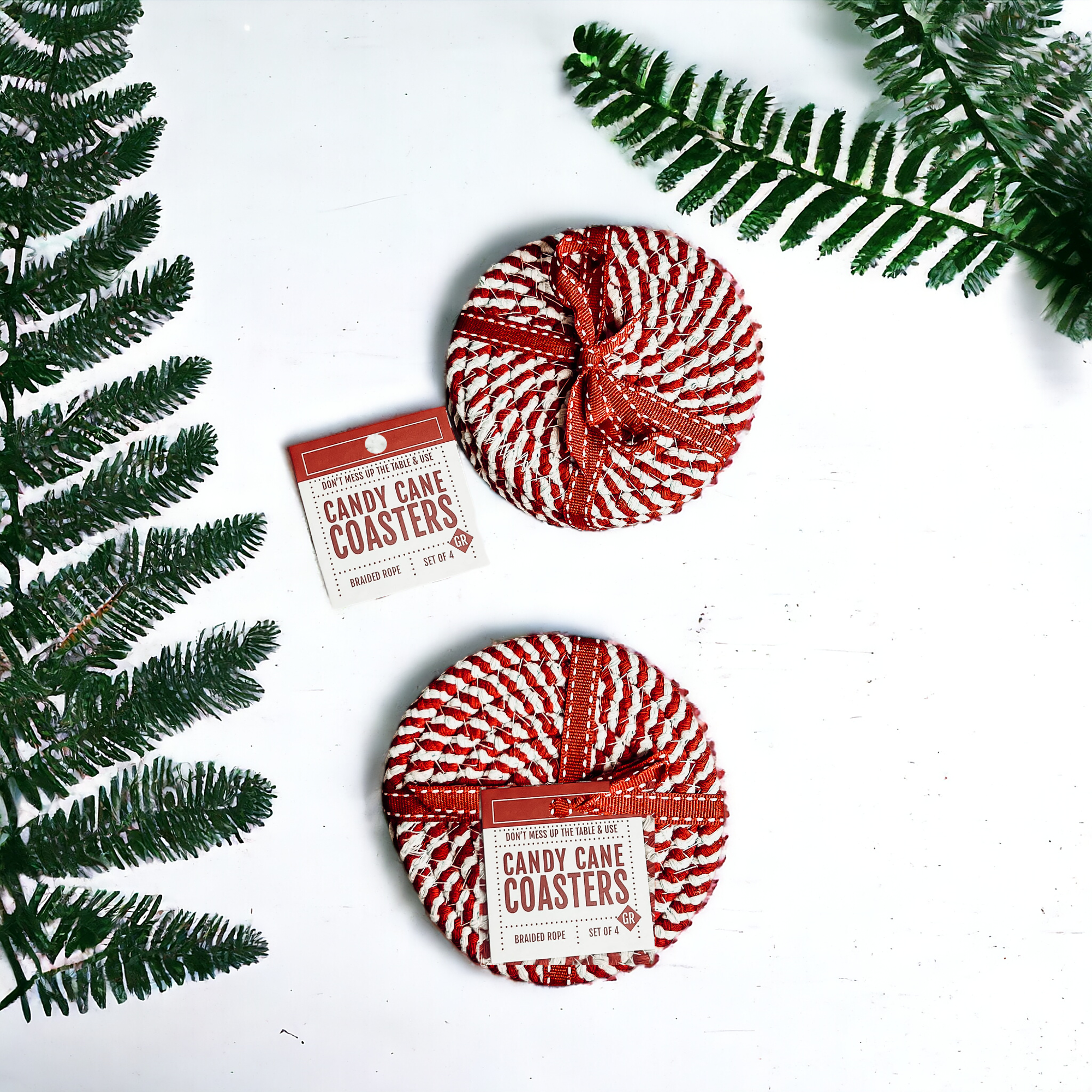 Gia Roma - Wholesale Coasters - Fall Fabric Coaster Sets, Gift Ready | Autumn Tabletop Decor73