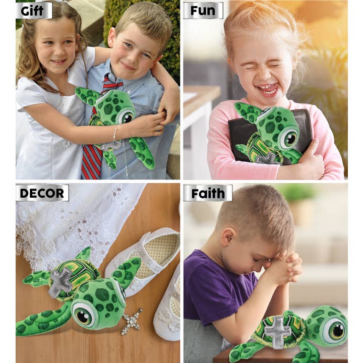 Cota Global – wholesale Stuffed/plush toy – Kids & baby – Plush Cross - Plush Buddies - Green Sea Turtle3