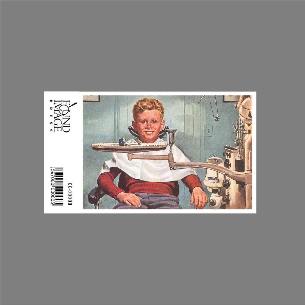 Found Image Press - Wholesale Sticker - Sticker AM-729 Smiling Boy at Dentist's1