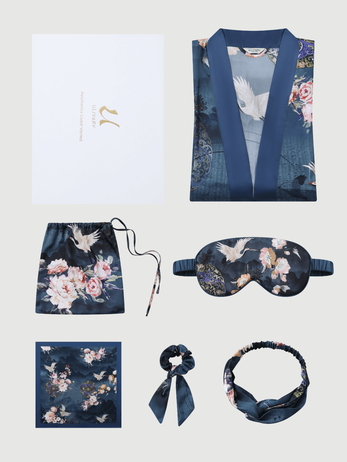 safistyle - Wholesale Robe - Women's - Luxury Asian-inspired Kimono Robe Accessory Giftbox 6-Pcs44