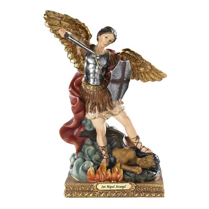 Barcelona 8" St Michael for wholesale by Christian Brands Catholic
