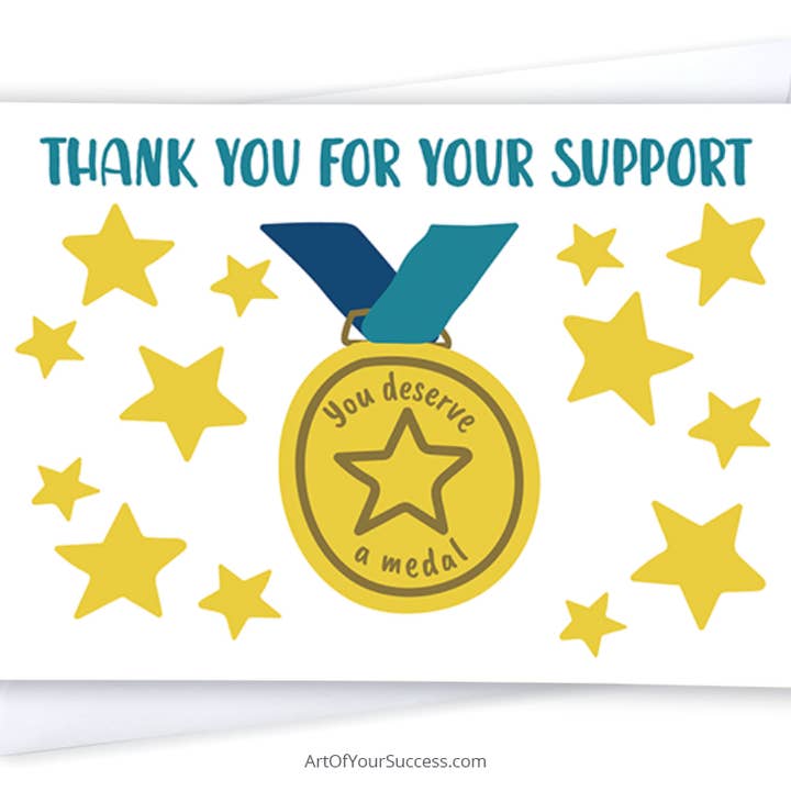 Thank you for your support card for wholesale by Art Of Your Success