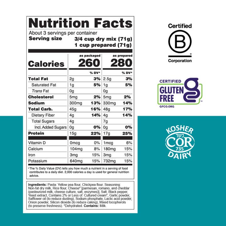 Chickapea - Wholesale Pasta - One Pot Pepper & Parm (6 pack)2