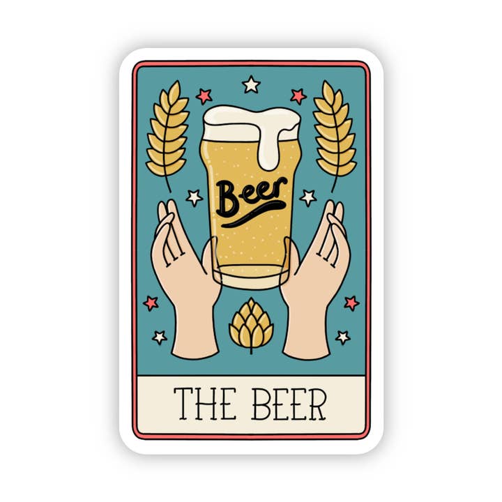 Big Moods - Wholesale Sticker - "The Beer" Tarot Card Sticker