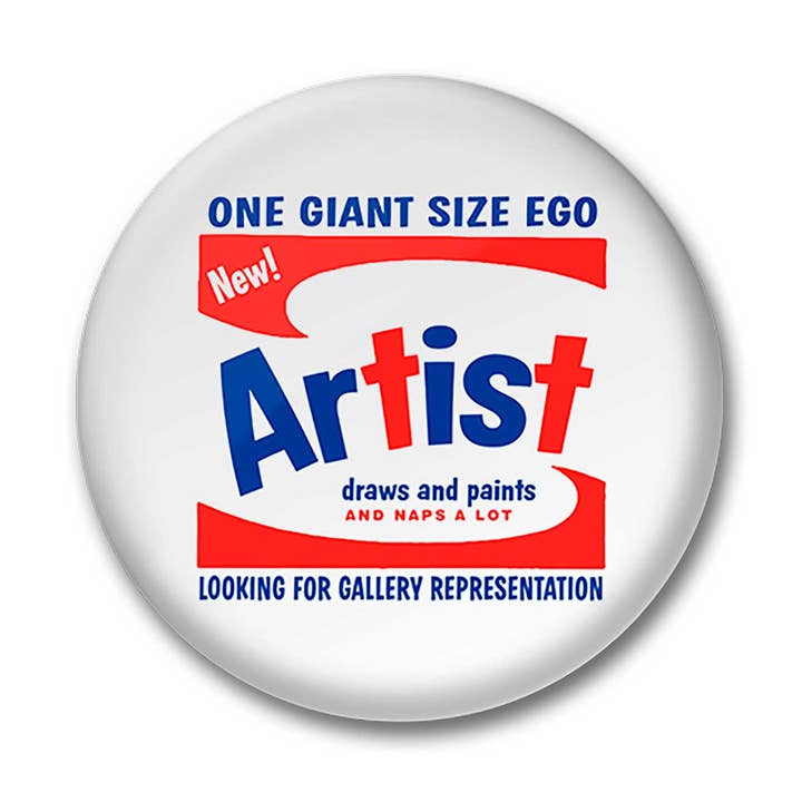 Bouton Artist Ego 1,5 pouces pour la vente par Popcorn Custom Products