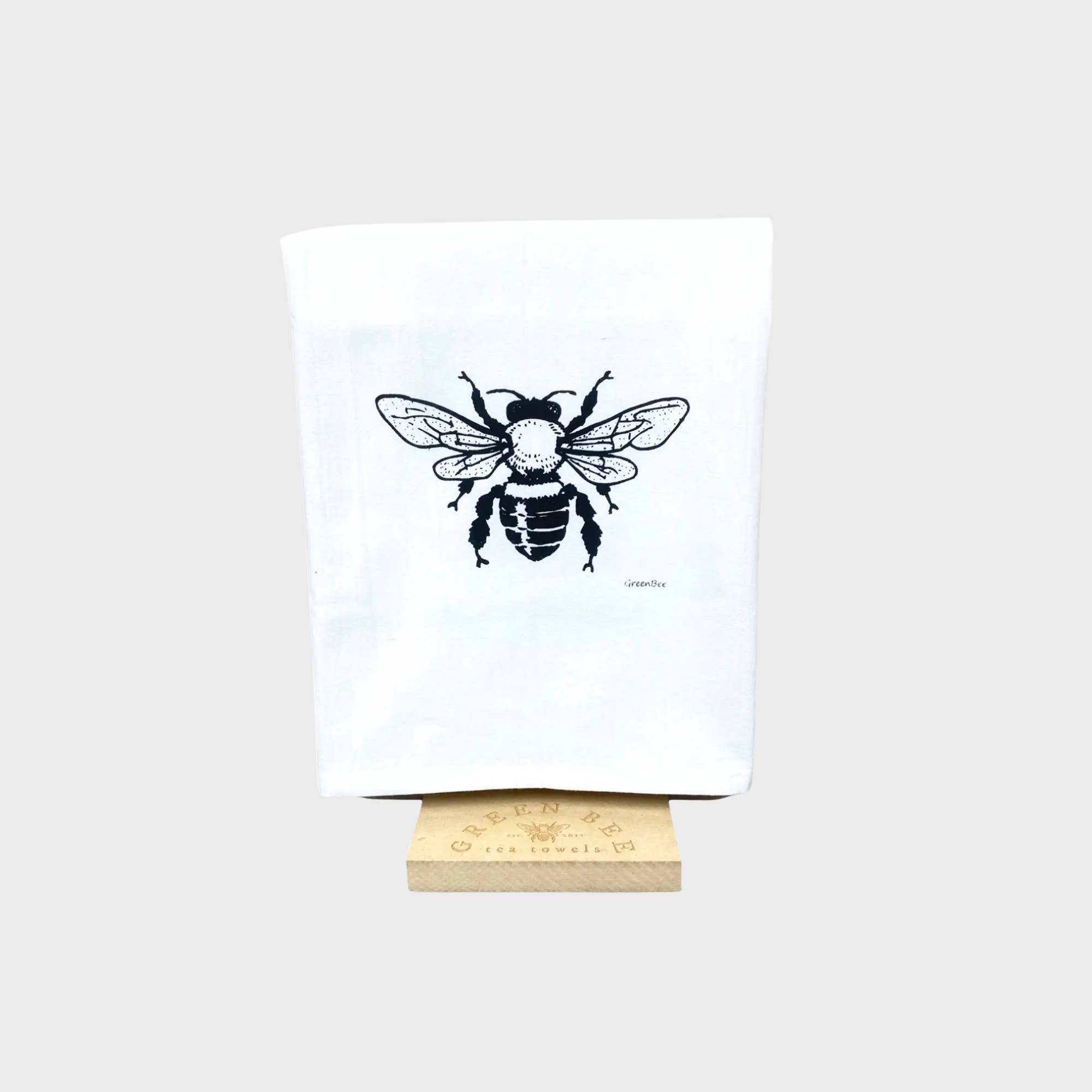 Green Bee Tea Towels - Wholesale Retailer Display - Home & Living - Info Sheet Display | Tea Towel Stand | Counter Top | POS1
