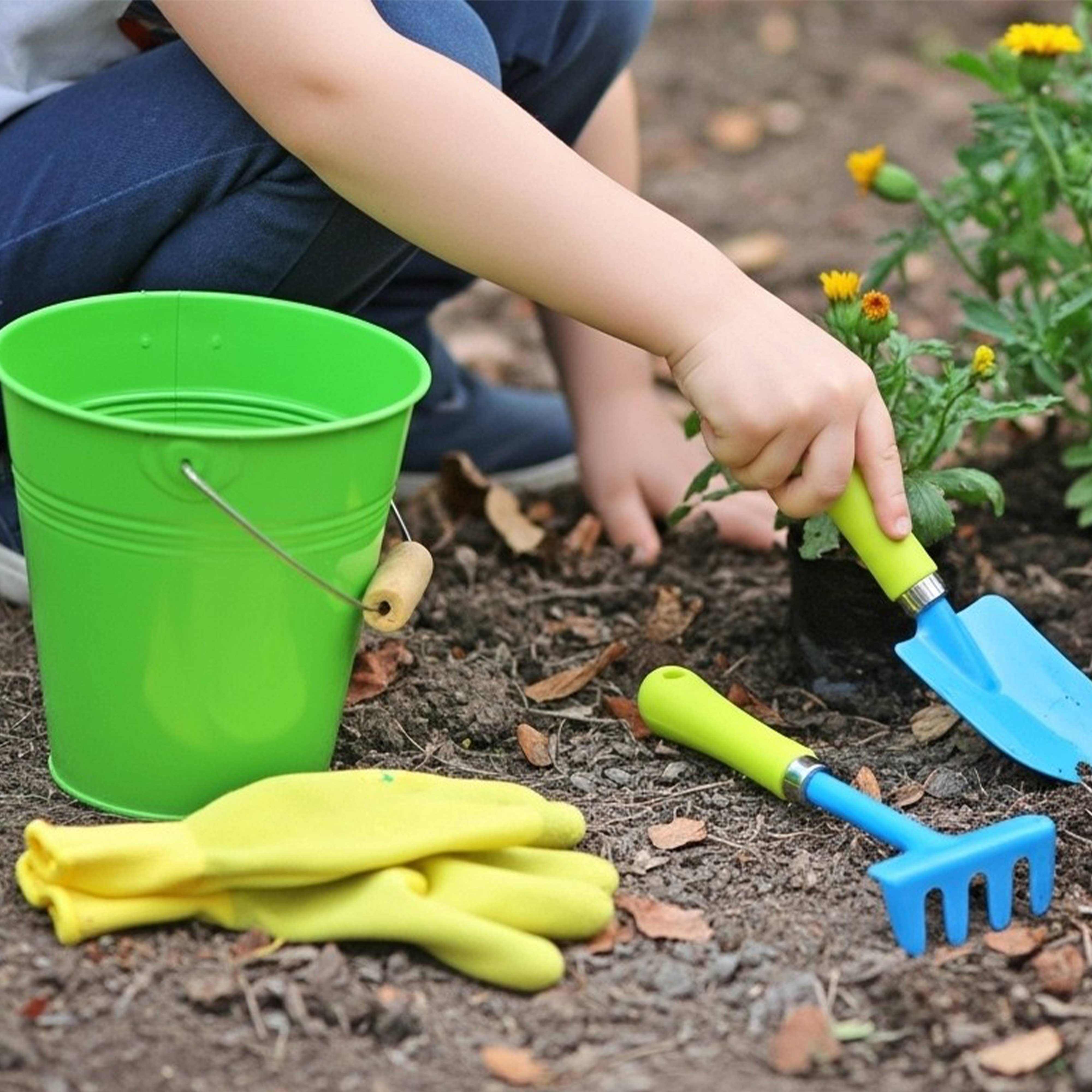 G & F Products - Vente Lot de jouets – enfant - Seau d'eau pour enfants avec outils de jardin15