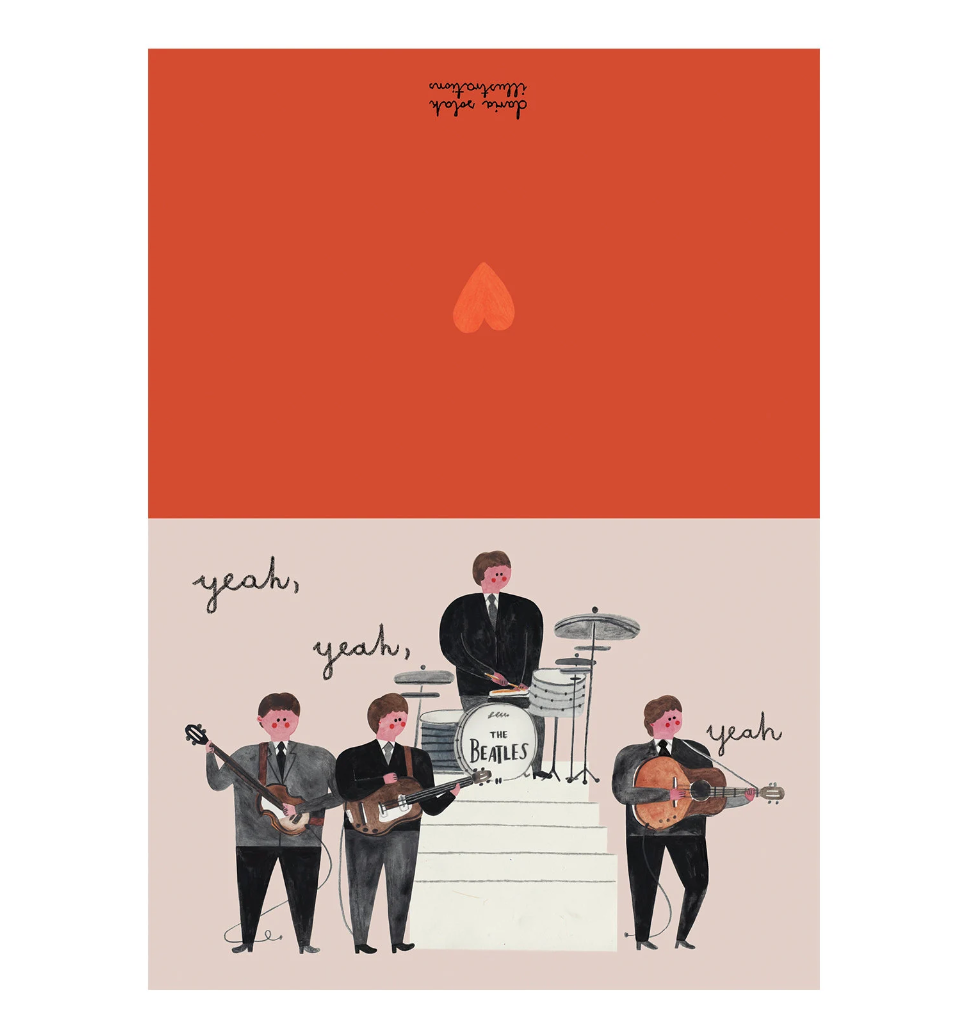 Daria Solak Illustrations - Wholesale Everyday Greeting Card - THE BEATLES card 1