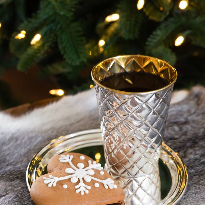 EDZARD - Wholesale Decorative tray - Tray Pipe (Ø 17 cm), round, silver plated1