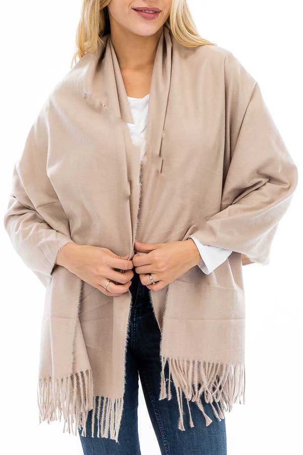 Cap Zone - Wholesale Sjaal - Dames - Oversized sjaal en omslagdoek van echt ongeverfde wol en sky cashmere16