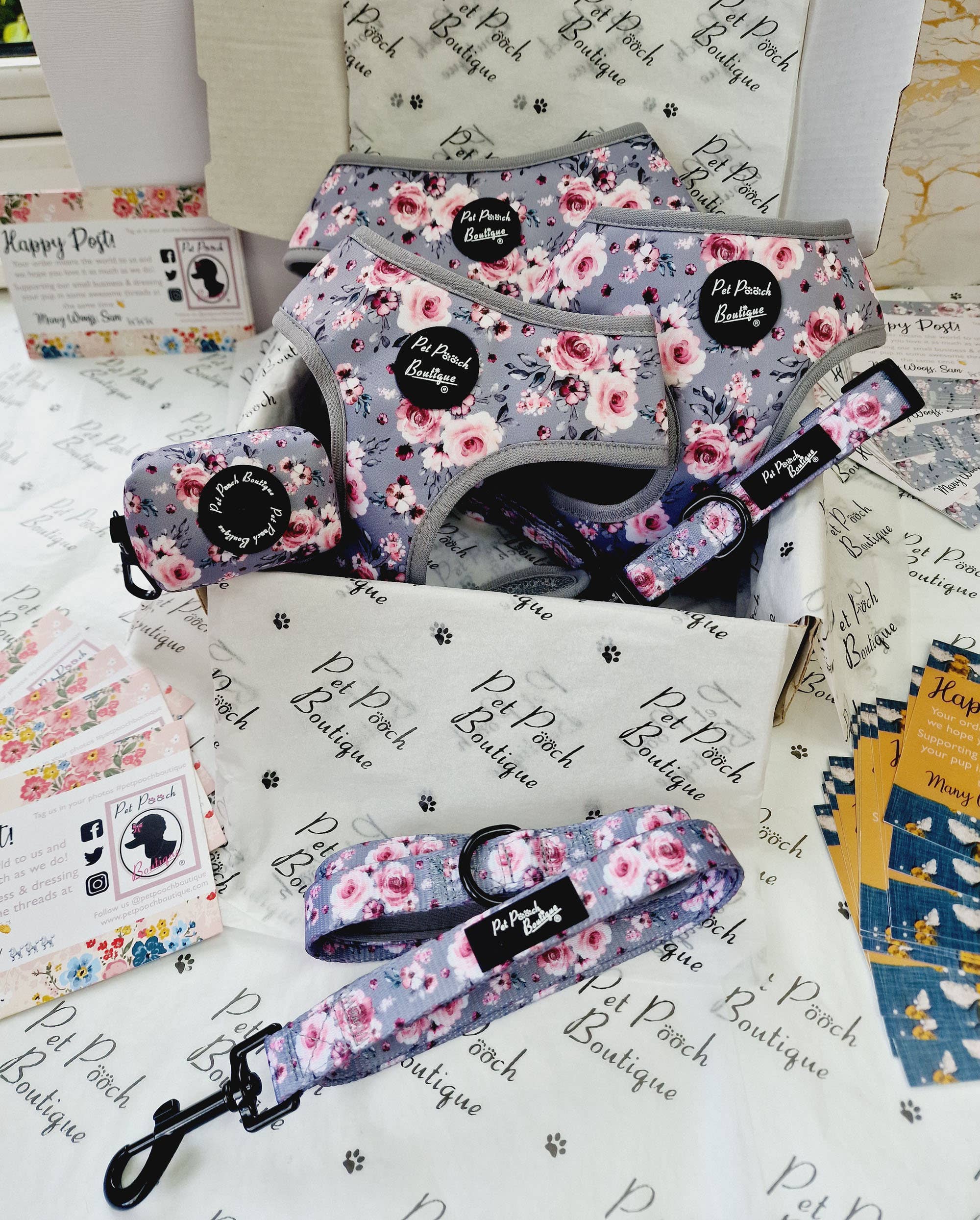 Pet Pooch Boutique - Wholesale Halsband - Hond - Secret Garden hondenhalsband/optioneel bloemenaccessoire - Bruiloft3