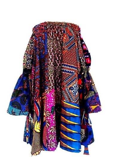 Adita Purple Africa Print Dress for wholesale by Sosome