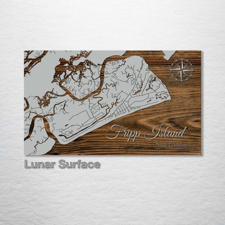 Fire and Pine Wood Maps - Wholesale Map - South Carolina: Fripp Island Street Map