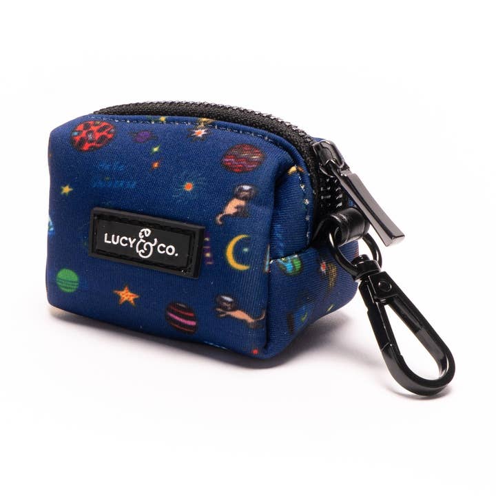 Space Doodle Poop Bag Holder for wholesale by Lucy & Co.