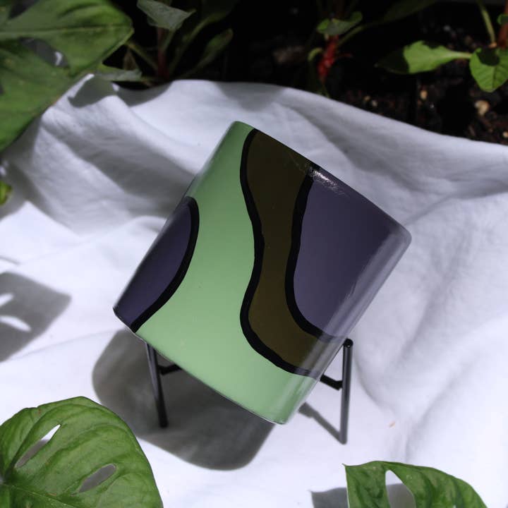 Pepper Palm - Wholesale Plant Pot - Small Cylinder Planter | Design: Haze